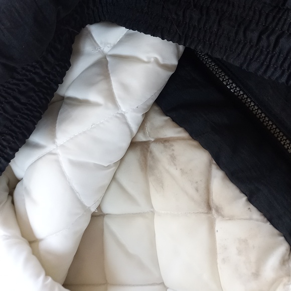 Vintage 90s Adidas Essential Striped Winter Jacket With Hood RED/White/BLACK - Picture 6 of 15